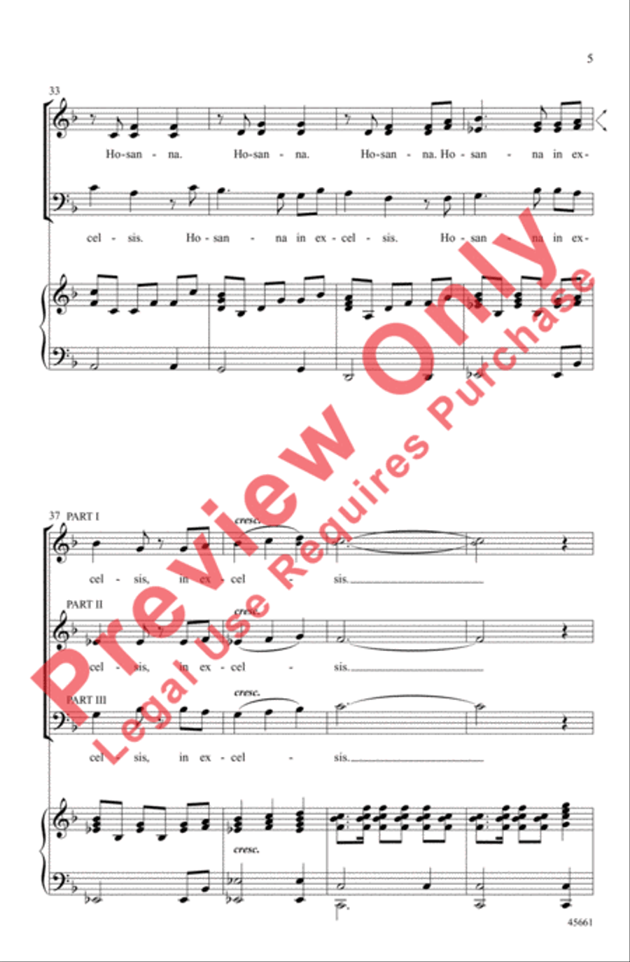 Sanctus 3-Part scores gallery preview page 5