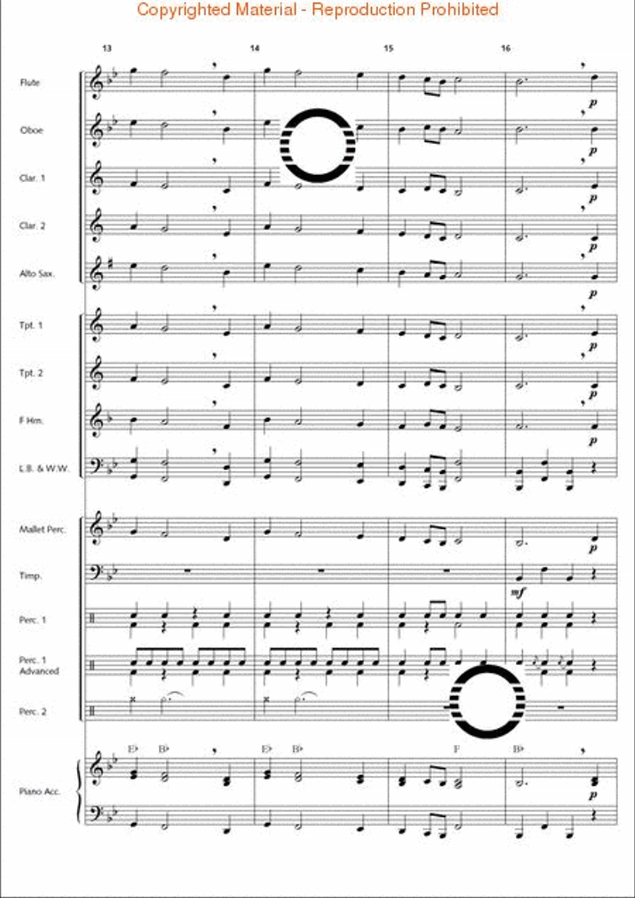 1st Classic Suite Concert Band scores gallery preview page 15