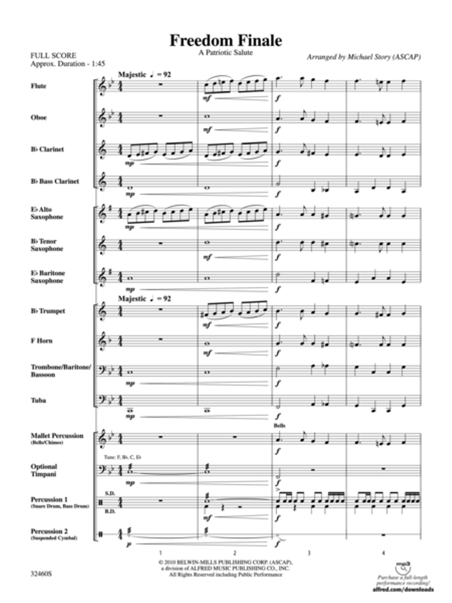 Freedom Finale Concert Band scores gallery preview page 2