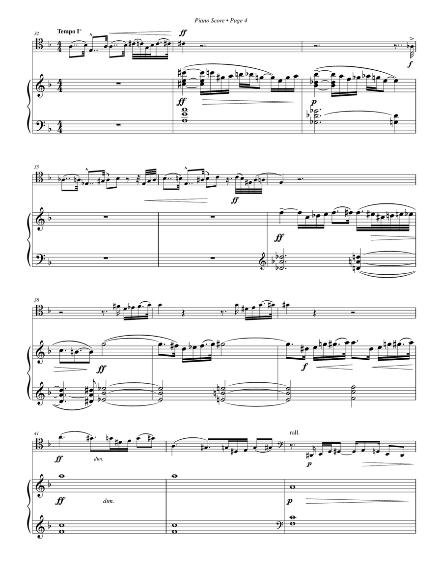 Sonata per Trombone e Pianoforte Piano scores gallery preview page 5