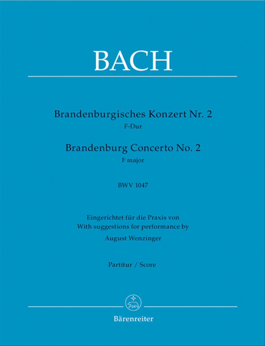 Brandenburg Concerto, No. 2, No. 2 F major, BWV 1047 String Orchestra scores gallery preview page 1