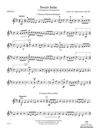 Sweet Suite: 1st Violin