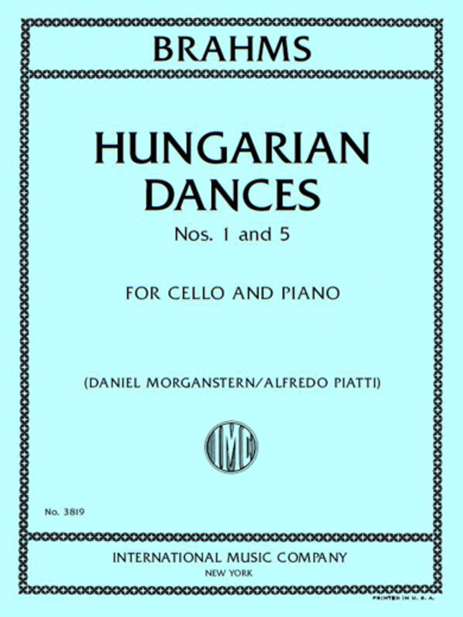 Hungarian Dances, Nos. 1 And 5 Score and Part scores gallery preview page 1