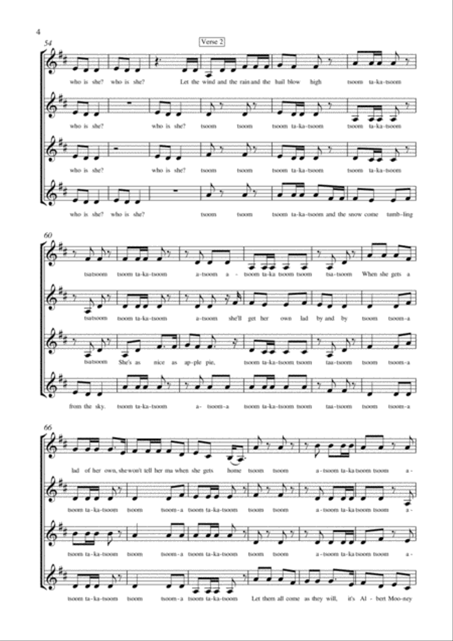 I Tell Me Ma A Cappella scores gallery preview page 4