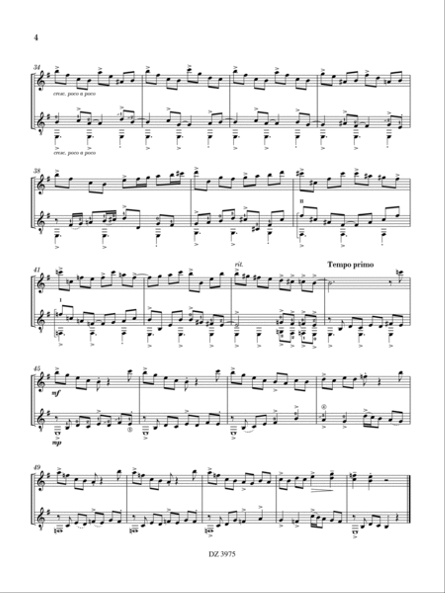 Mar y tierra Mar y tierra Classical Guitar scores gallery preview page 5