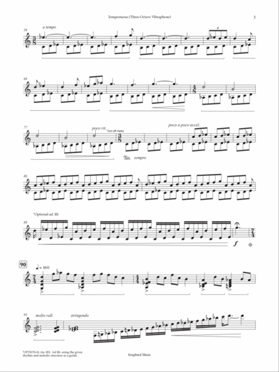 Tempestuous Vibraphone scores gallery preview page 4