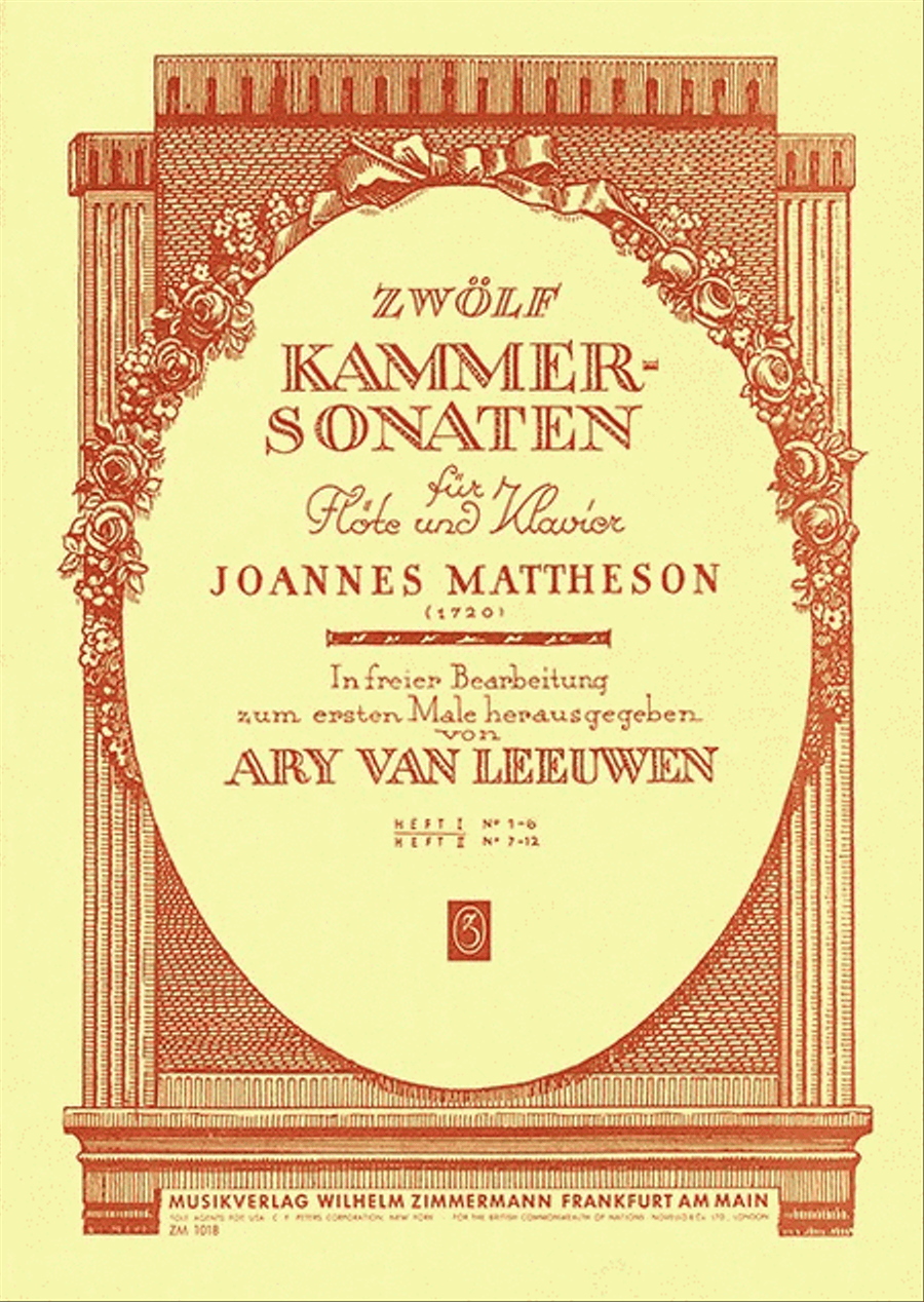 Twelve Chamber Sonatas Heft 1 Chamber Music scores gallery preview page 1