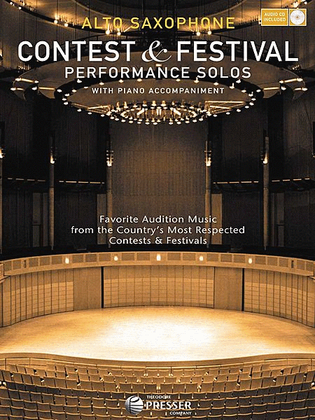 Book cover for Contest & Festival Performance Solos: Saxophone