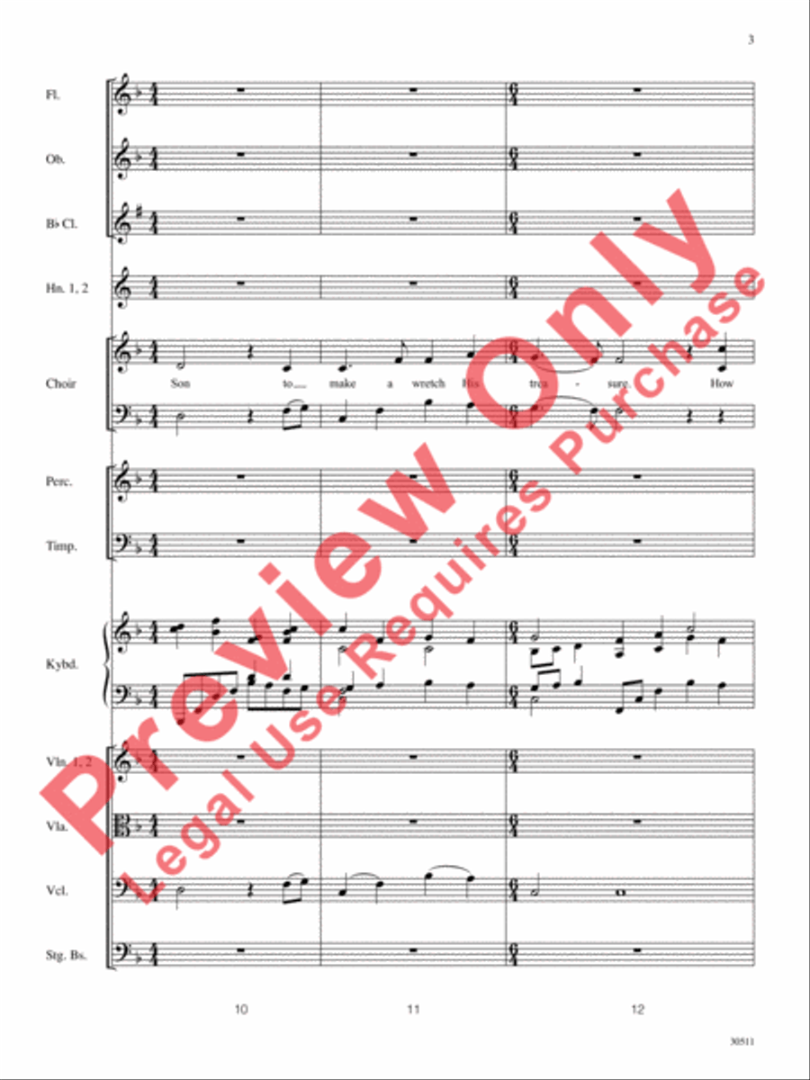 How Deep the Father's Love for Us Choir scores gallery preview page 4