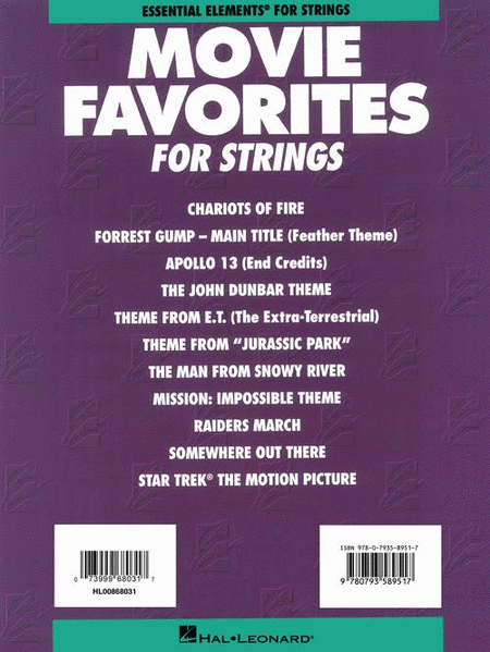 Essential Elements Movie Favorites for Strings