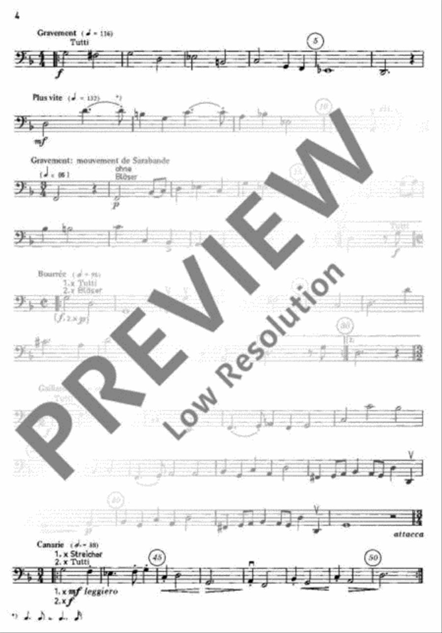 Le Bourgeois Gentilhomme Le Bourgeois Gentilhomme Double Bass scores gallery preview page 5