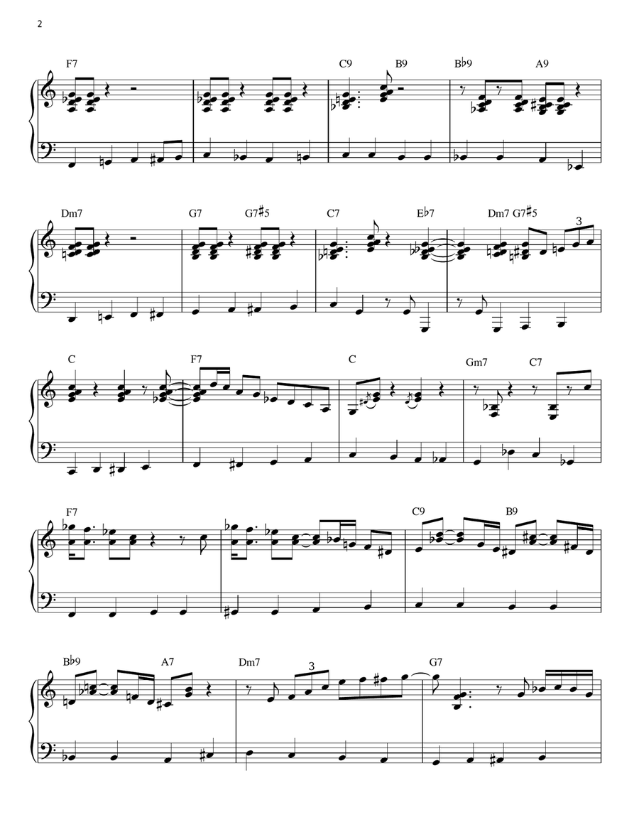 C-Jam Blues C-Jam Blues Piano Solo scores gallery preview page 2