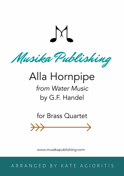 Alla Hornpipe from Handel's Water Music - for Brass Quartet image number null