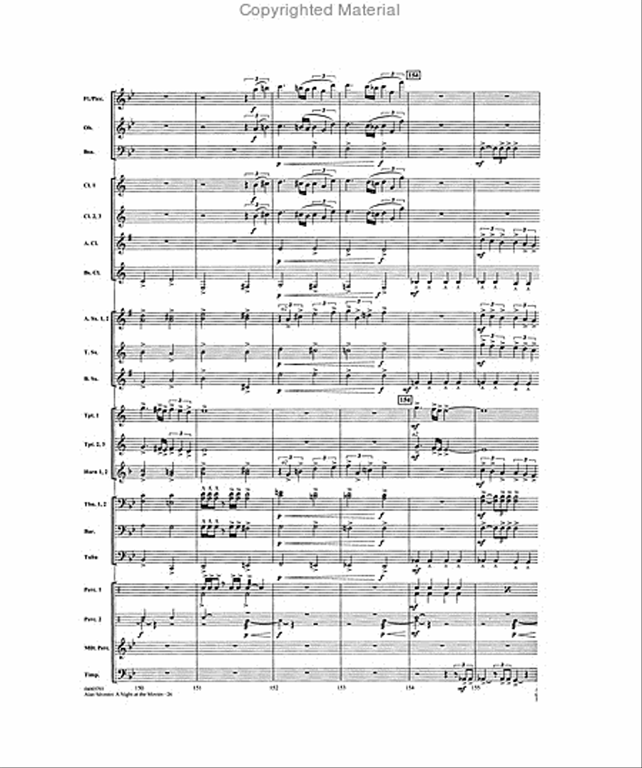 Alan Silvestri: A Night at the Movies Concert Band scores gallery preview page 5