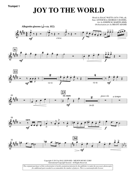 Joy To The World (from A Symphony Of Carols) - Bb Trumpet 1