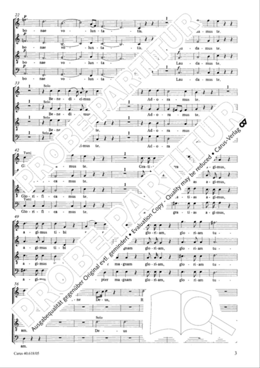 Mass in C (Missa in C) 4-Part scores gallery preview page 4