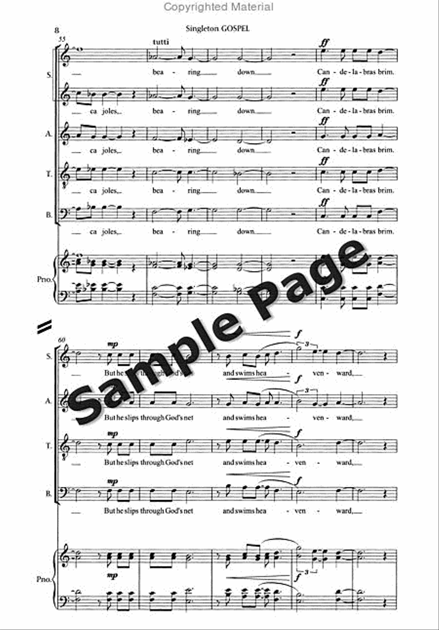 Gospel Gospel 4-Part scores gallery preview page 11