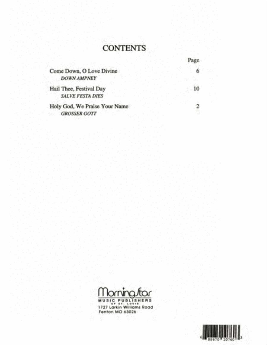 Three Hymns of Praise, Set 5 Organ scores gallery preview page 2