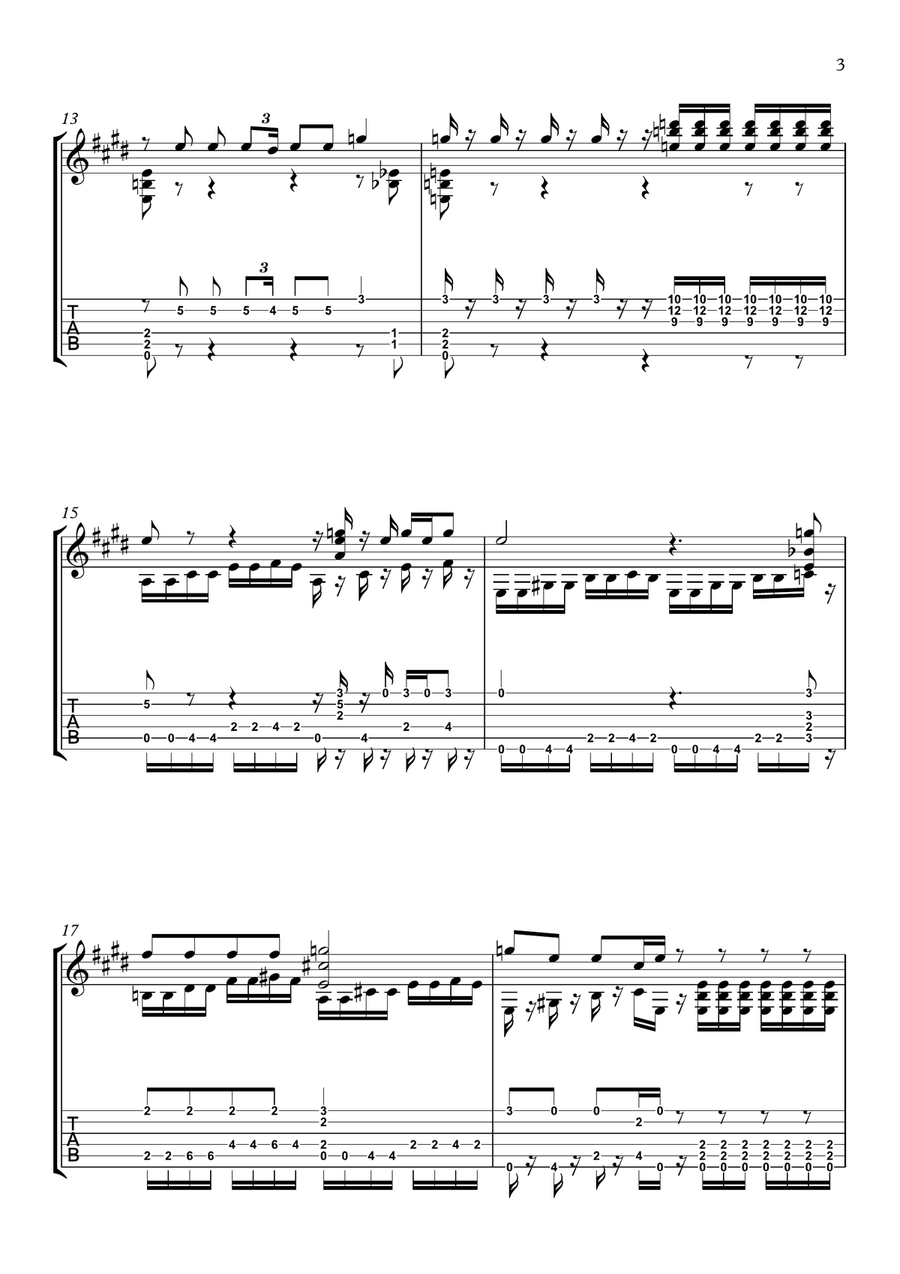 Jailhouse Rock Guitar Solo scores gallery preview page 3