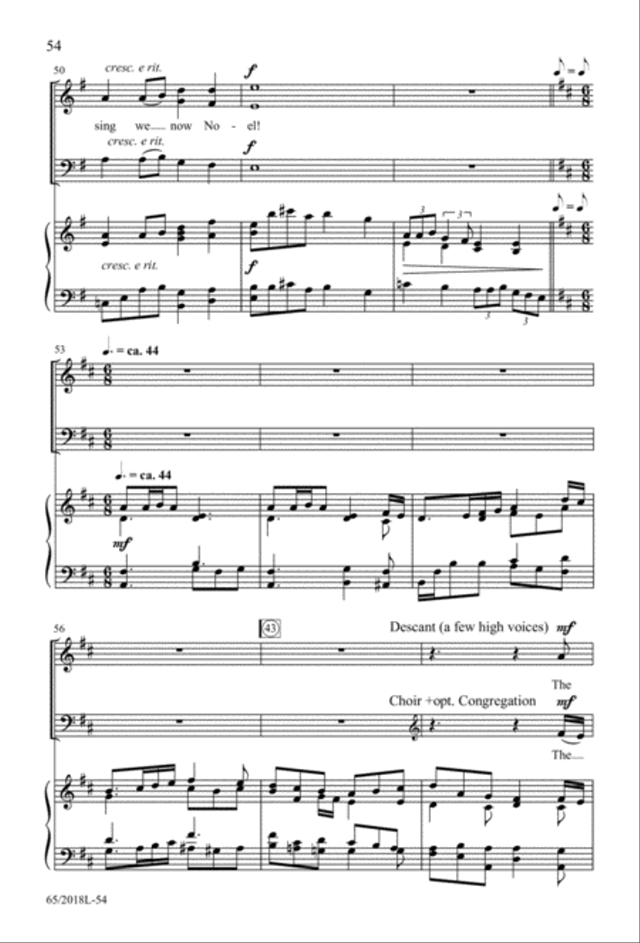 A Ceremony of Lessons and Carols 3-Part scores gallery preview page 55