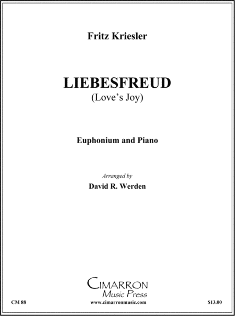 Liebesfreud (Love's Joy) Liebesfreud (Love's Joy) Clarinet scores gallery preview page 1