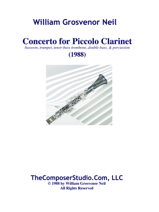 Concerto for Piccolo Clarinet