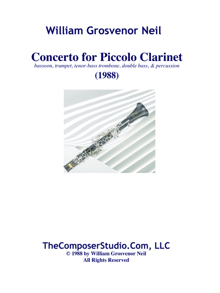 Concerto for Piccolo Clarinet image number null