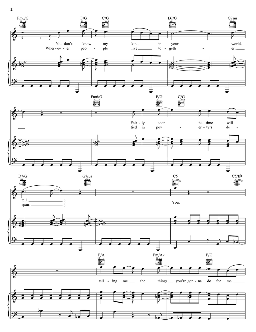 Takin' It To The Streets Takin' It To The Streets Piano, Vocal, Guitar scores gallery preview page 2