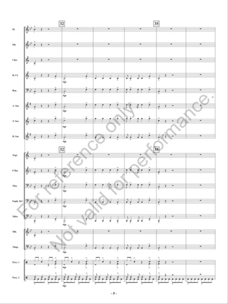 Kye Kye Kule Concert Band scores gallery preview page 9