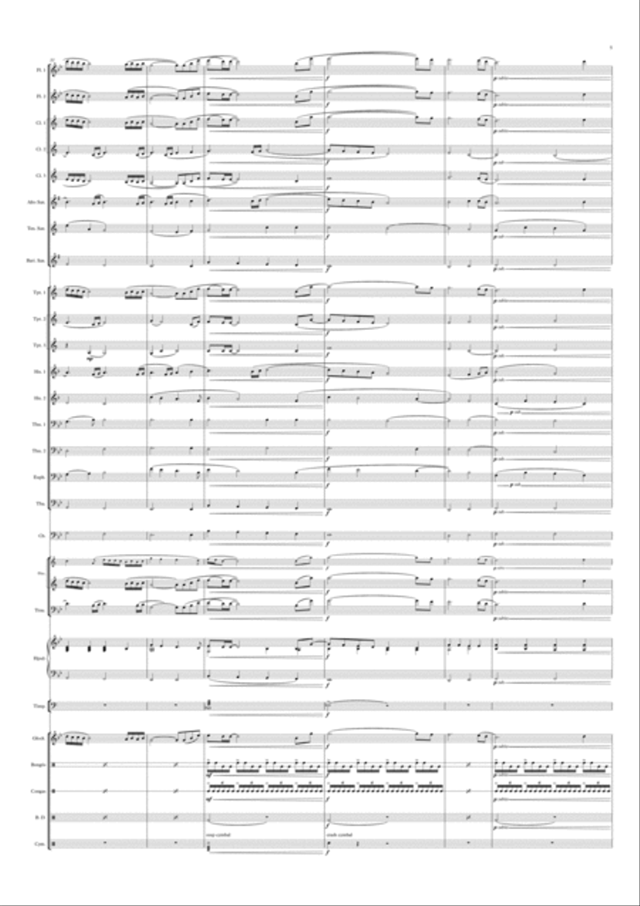 Gabriel's Oboe Large Ensemble scores gallery preview page 5