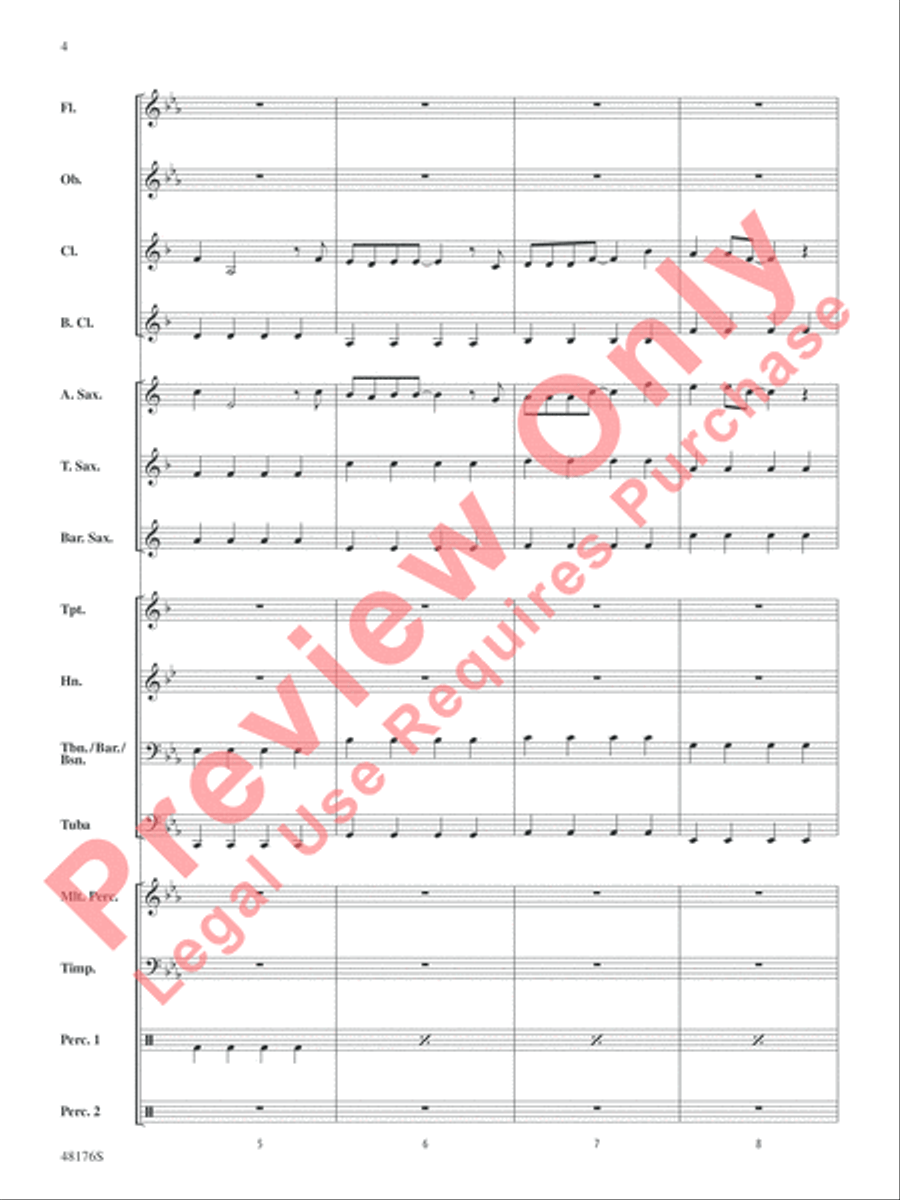 It's Raining Tacos It's Raining Tacos Concert Band scores gallery preview page 5