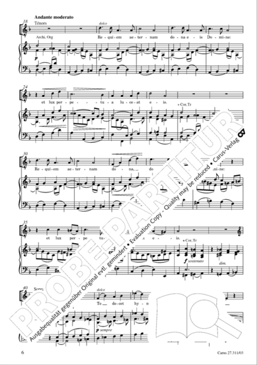Requiem - church version (Requiem. Fassung mit kleinem Orchester) Requiem - church version (Requiem. Fassung mit kleinem Orchester) 4-Part scores gallery preview page 7
