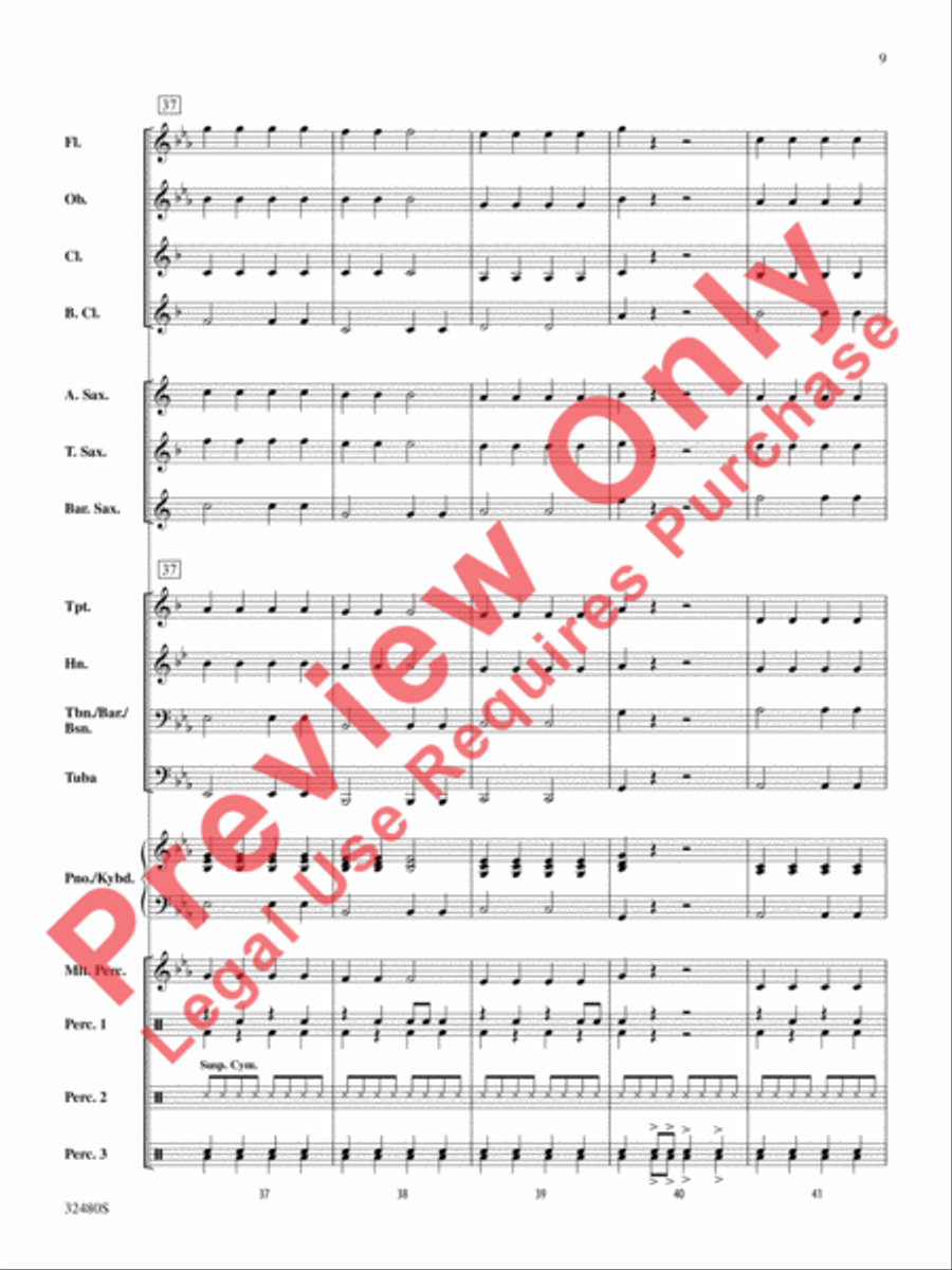 Rockin' Ol' St. Nick Concert Band scores gallery preview page 10