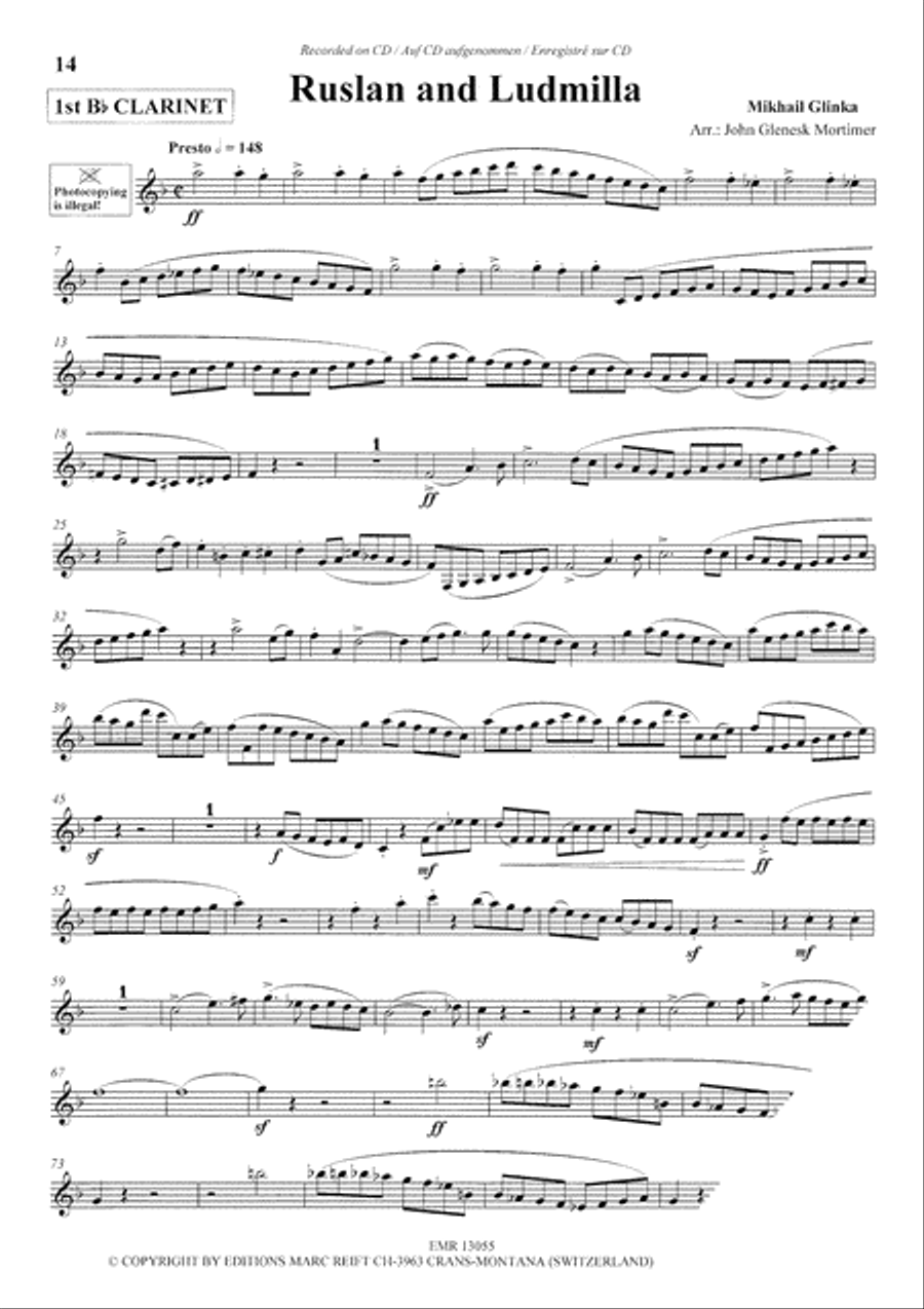 Play The 1st Clarinet With The Philharmonic Wind Orchestra Concert Band scores gallery preview page 6