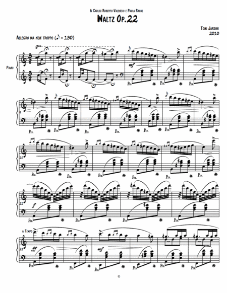 Op.22 Waltz Allegro ma non troppo