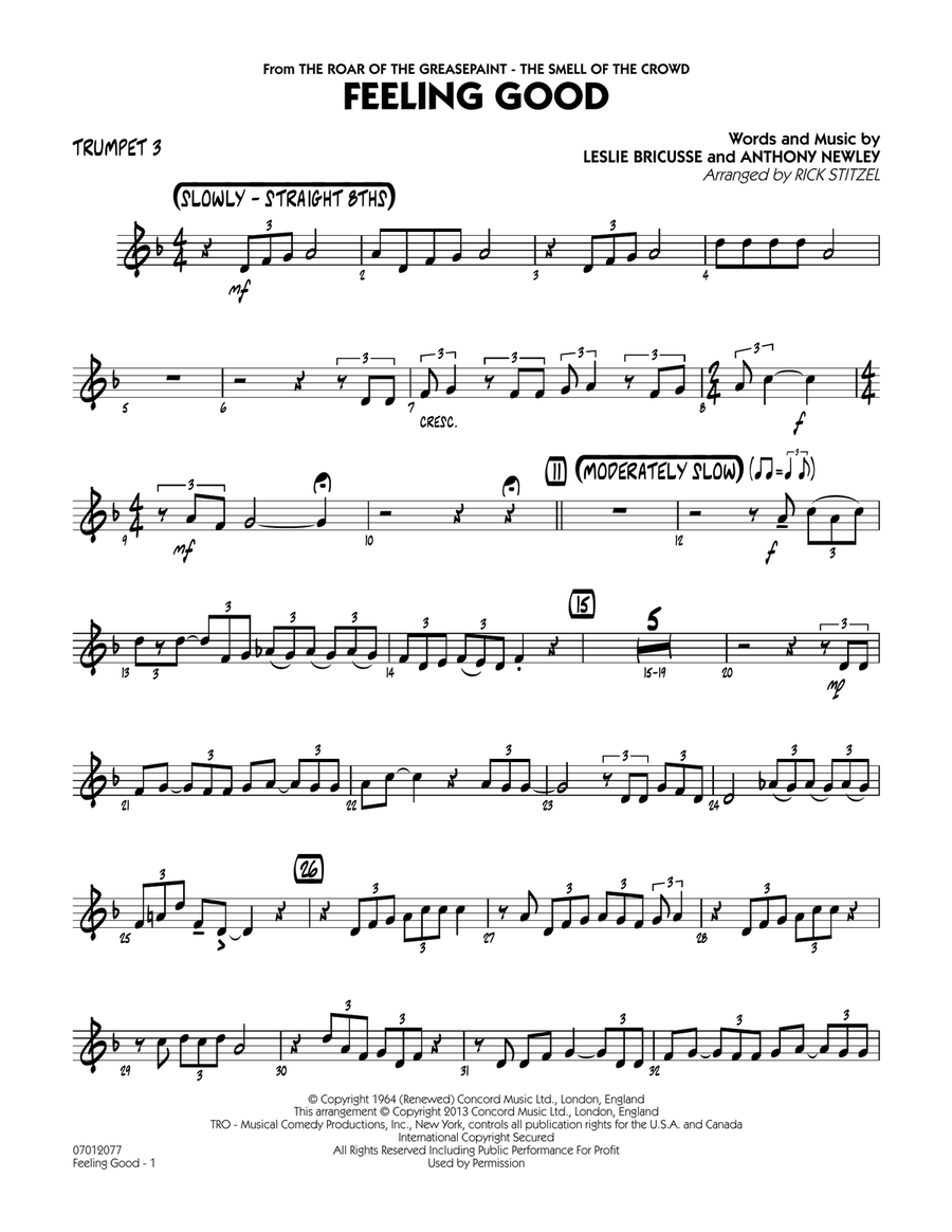 Feeling Good - Trumpet 3