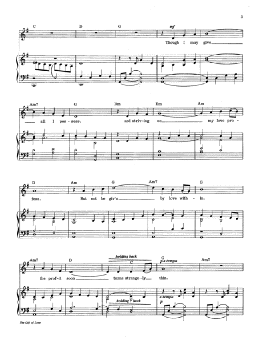 The Gift of Love The Gift of Love 5-Octaves scores gallery preview page 3