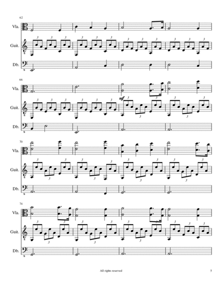 Nocturne #32 Arrangement for Viola, Guitar, Bass image number null