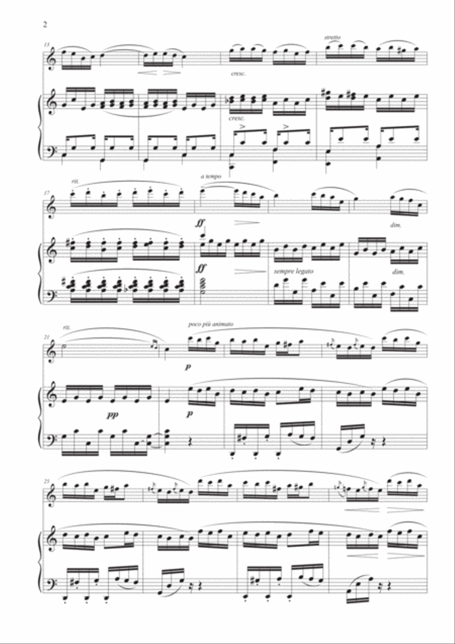 Etude Op. 10, No. 3 for Flute & Piano Flute Solo scores gallery preview page 3