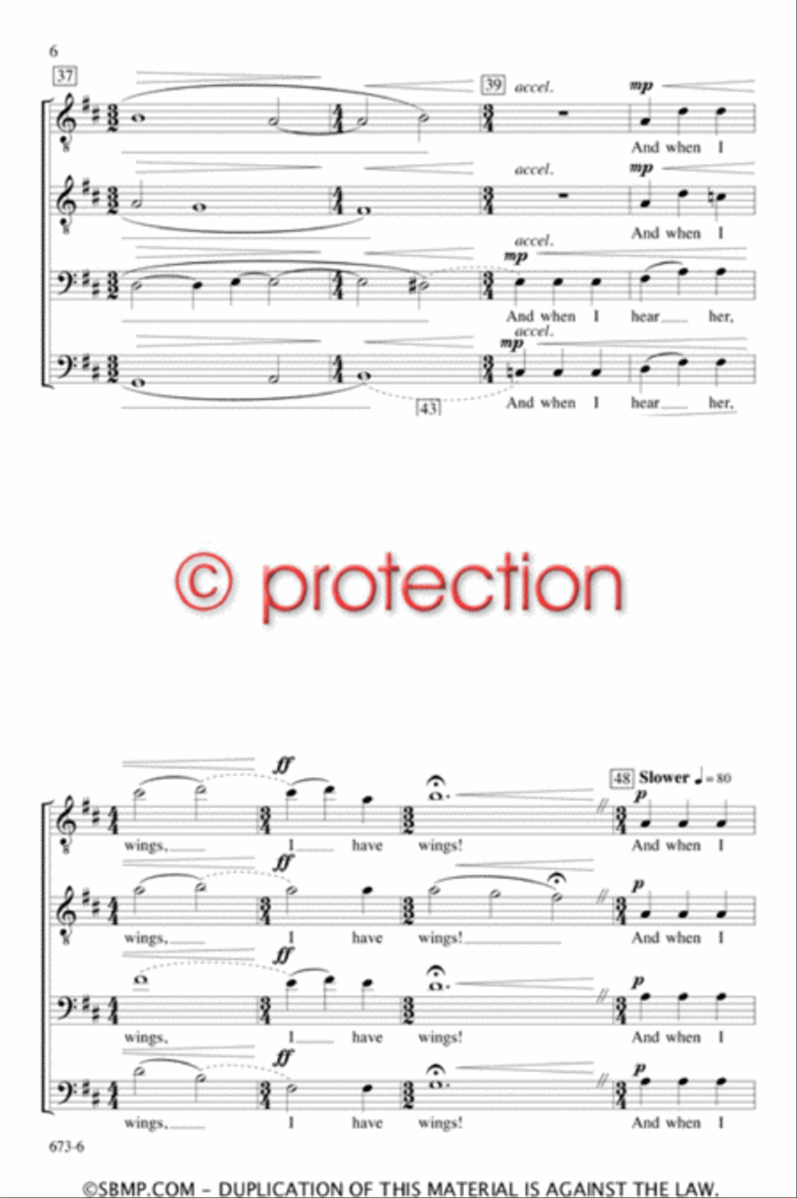 When I Hear Her I Have Wings - TTBB Octavo TTBB scores gallery preview page 5