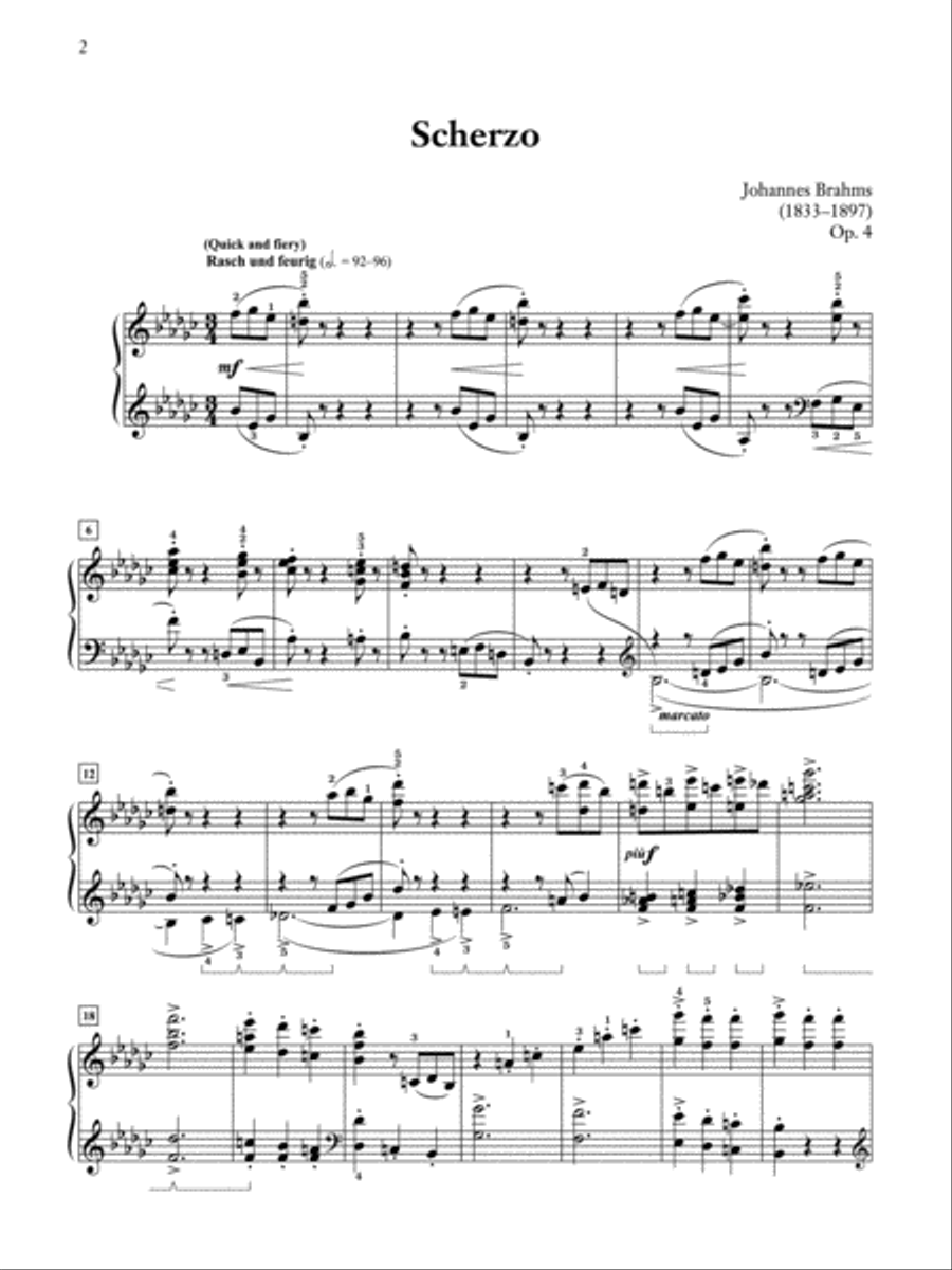 Scherzo, Op. 4 Piano Solo scores gallery preview page 3