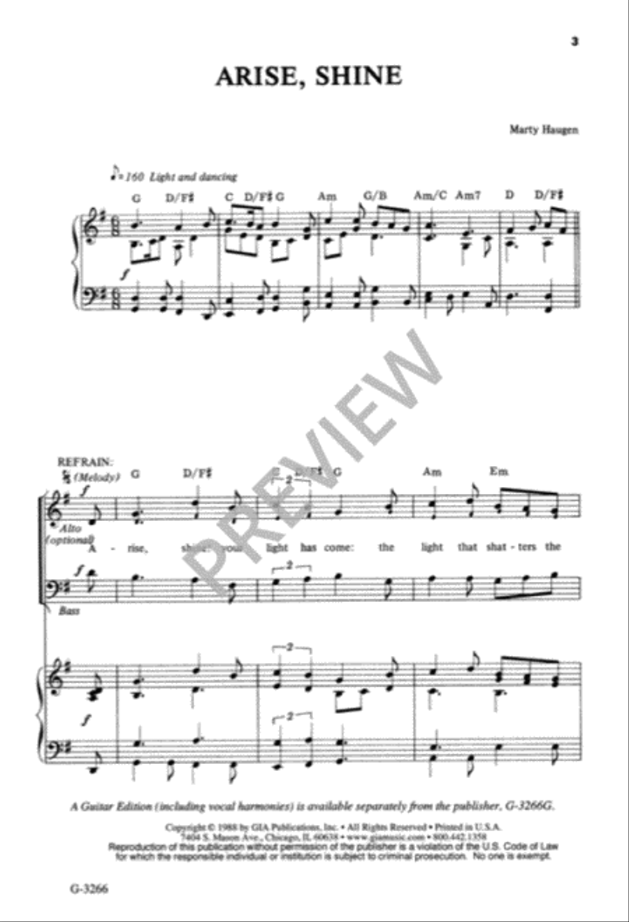Arise, Shine! Arise, Shine! 3-Part scores gallery preview page 4