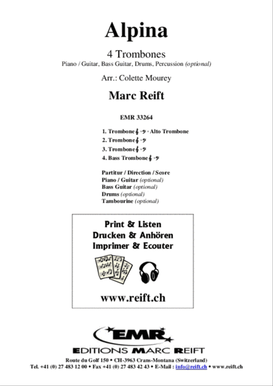 Alpina Trombone Quartet scores gallery preview page 2