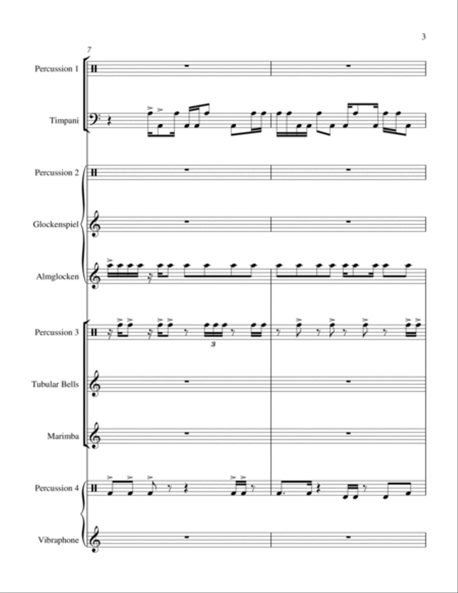 Street Beats for Percussion Quartet Percussion Ensemble scores gallery preview page 3