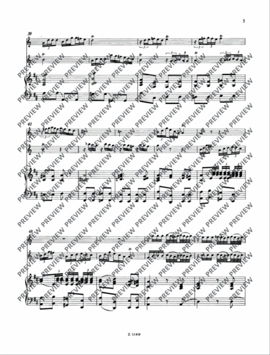 Concertino D major Piano scores gallery preview page 6