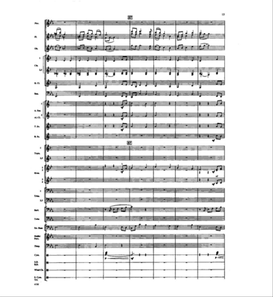 Of A Distant Star Concert Band scores gallery preview page 14