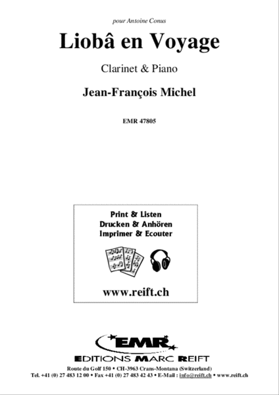 Lioba en Voyage Lioba en Voyage Clarinet Solo scores gallery preview page 2