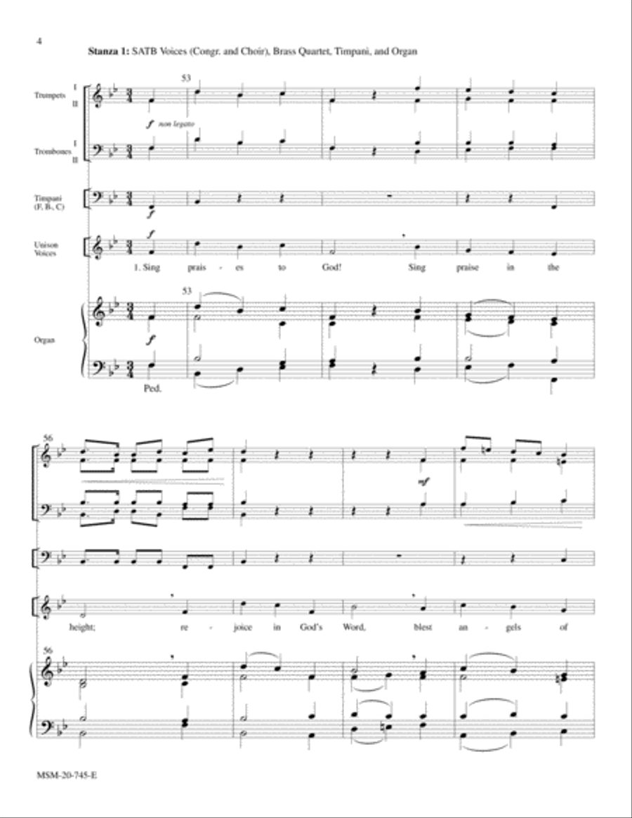 Sing Praises to God 4-Part scores gallery preview page 4