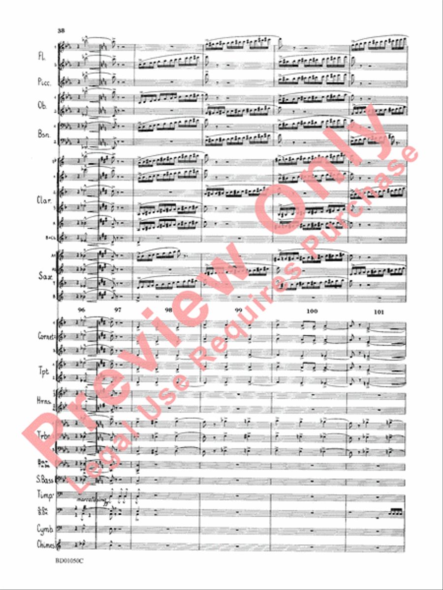 Trittico Concert Band scores gallery preview page 41