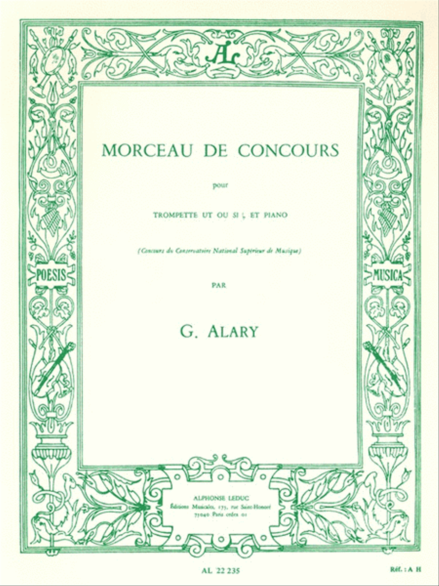 Morceau De Concours (trumpet & Piano) Trumpet Solo scores gallery preview page 1